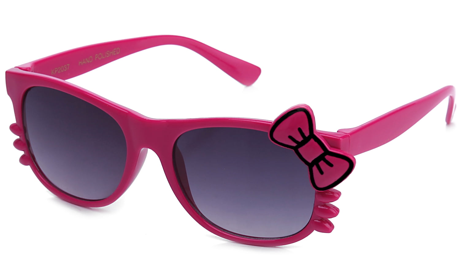 Womens 80s Pop Cat Bow Kitty Whisker Party Shade Fun Cute Sunglasses 