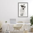 thumbnail image 2 of Stupell Industries White Little Goat Gray Framed Floater Canvas Wall Art design by Deborah Revell, 31 x 21, 2 of 9