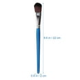 thumbnail image 2 of Milisten 6pcs Nylon Paint Brushes for Acrylic Painting with Blue Wooden Handles and Sketching Use, 2 of 8