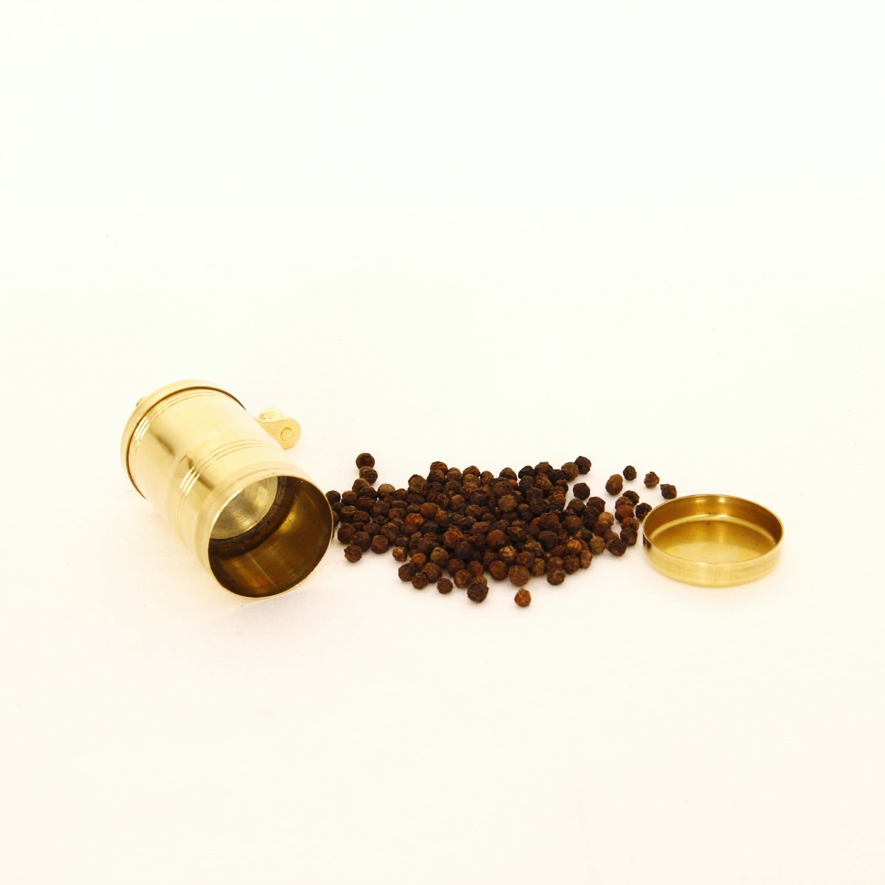 Manual Pepper Mill, Brass Mill, Handmade Grinder, Pepper Grinder, 3.4 inches Height