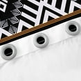 thumbnail image 5 of YST Western Window Curtains 42"Wx84"L Boho Aztec Blackout Curtains Geometric Exotic Bohemian Curtains & Drapes Oriental Window Treatments 2 Panels Home Room Decor Black White Orange, 5 of 6