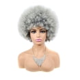 thumbnail image 2 of Fiudx Ofertas Del Día Peluca Negra Corta, Peluca Sintética De Fibra Térmica, Peluca Elástica, Peluca Femenina De Moda, 2 of 2