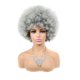 thumbnail image 2 of Fiudx Ofertas Del Día Peluca Negra Corta, Peluca Sintética De Fibra Térmica, Peluca Elástica, Peluca Femenina De Moda, 2 of 2