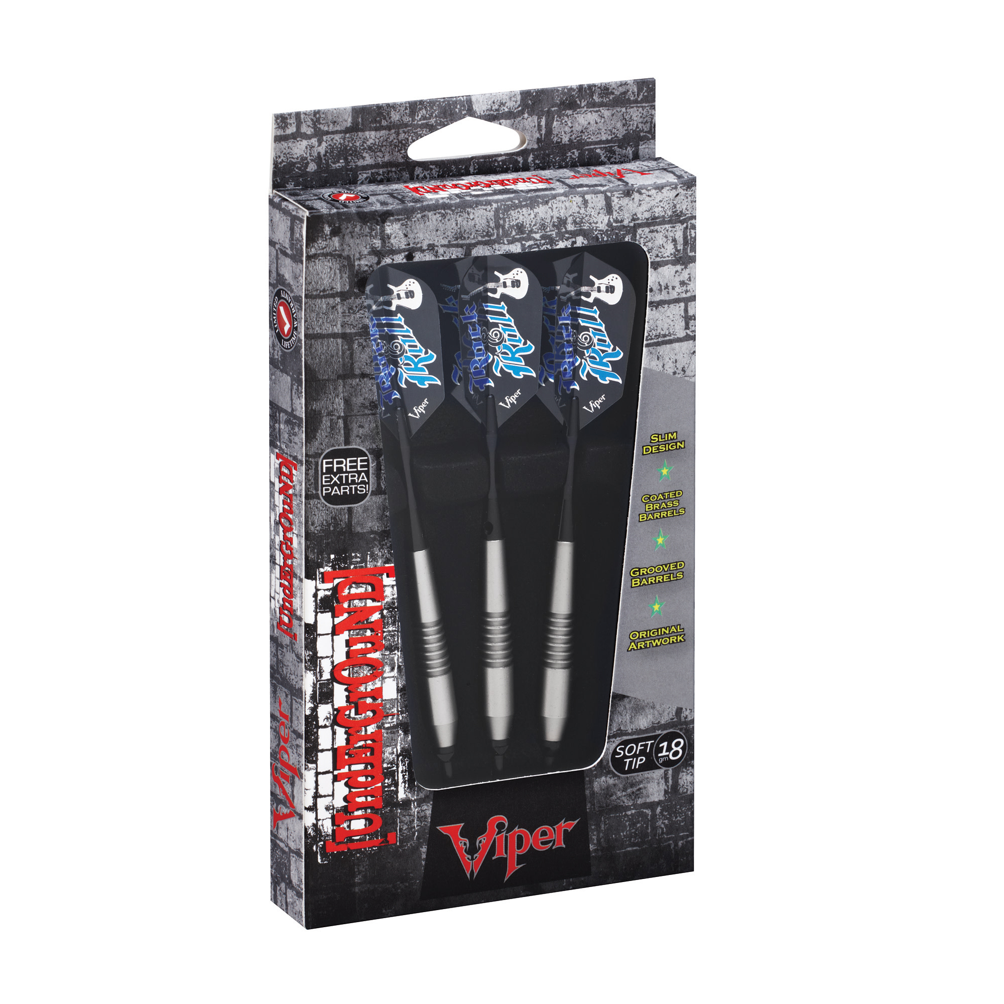 Viper Underground Rock & Roll Soft Tip Dart Set, 18 Grams
