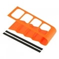 thumbnail image 1 of Desktop Plastic Phone VCR DVD TV Step Remote Control Holder Storage Rack Organizer (Orange), 1 of 9