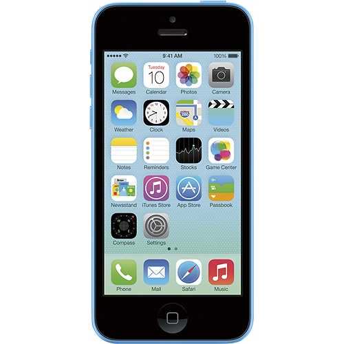 Apple Iphone 5c 8gb Blue Lte Cellular Sprint Mgfp2ll A Walmart Com Walmart Com
