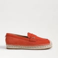thumbnail image 2 of Sam Edelman Kai Tigerlily Suede Fashion Slip On Rounded Toe Casual Loafers (Tigerlily, 5), 2 of 6