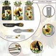 thumbnail image 6 of 6pcs Sunflower Kitchen Wall Decor Wood Sign Eat Sign Fork Spoon Wall Decor Hanging Plaques Farmhouse Cutting Board Sign with Hemp Rope for Home Kitchen Dining Living Room Bar Cafe, 6 of 9