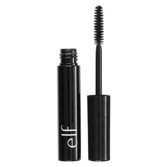 Mascara e.l.f. Cosmetics, voluminizadora para pestañas más gruesas, color negro