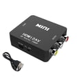 thumbnail image 1 of APICH Adaptador HDMI a RCA AV, Convertidor HDMI a RCA AV (Negro), 1 of 6