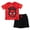Spiderman, variant on Avengers Spider-Man Big Boys T-Shirt and French Terry Shorts Outfit Set Little Kid to Big Kid