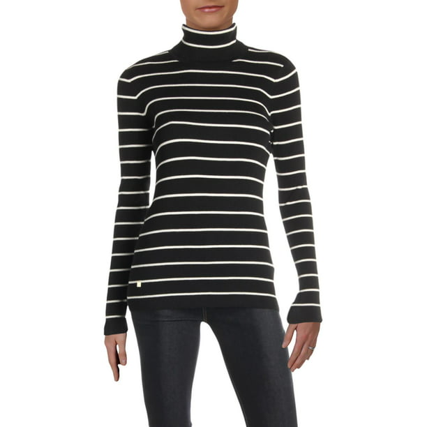 Lauren Ralph Lauren - Lauren Ralph Lauren Womens Amanda Striped Ribbed ...