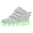 thumbnail image 1 of REDARER Boys' LED Light Up Sneakers – 7-Color USB Rechargeable High Top Luminous Shoes,for Size 4-4.5 Years, 1 of 9