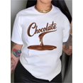 thumbnail image 1 of Women's Casual T-Shirt with SweetLetter Print - Short Sleeve, Round Neck Top for Spring & Summer Tee For Adult, Men, Women, Teen, Teenager, Adolescent, Youth, 1 of 6