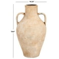 thumbnail image 3 of SAFAVIEH Mesa 14" Solid Natural Stoneware Amphora Vase, 3 of 6