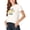 White, variant on Wrangler Womens Locally Grown Logo Graphic T-Shirt Gra Tofu XS