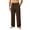 Coffee, variant on Cmfcve Mens Work Trousers Vintage Casual Suit Dress Pants Old Money Pleated Baggy Wide Leg Business Pants