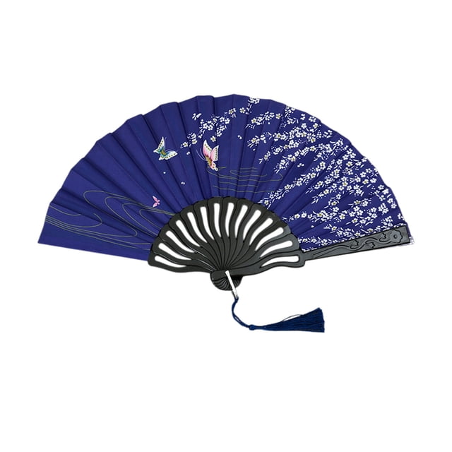 Folding Fan Ancient Style Handheld Cooling Fan With Tassels Dreamy Design Traditional Cultural Gift For Summer Fanning Home Decor Photography 7 Inches Free Size B-58 C