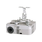 Peerless PARAMOUNT Flush Ceiling Projector Mount PPF-W - Mounting kit (adapter plate, pivot/roll bracket, swivel assembly) - Tilt & Swivel - for projector - cold-rolled steel - white - for DAVIS CinemaTen; Dukane ImagePro 80XX; JVC DLA-G1000; NEC MT830; Zenith DSV-110, DXG-210