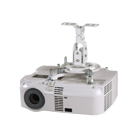 Peerless PARAMOUNT Flush Ceiling Projector Mount PPF-W - Mounting kit (adapter plate, pivot/roll bracket, swivel assembly) - Tilt & Swivel - for projector - cold-rolled steel - white - for DAVIS CinemaTen; Dukane ImagePro 80XX; JVC DLA-G1000; NEC MT830; Zenith DSV-110, DXG-210