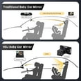 thumbnail image 2 of Baby Car Camera, HDJ 4.3'' HD Night Vision Function Car Mirror Display, 360° Adjustable Safety Car Seat Mirror Camera Monitored Mirror with Wide Clear View, Easily Observe Baby’s Move, 2 of 8