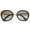 Shiny Black-Gold / Lavender, variant on sunglassLA Unisex Womens Two-Toned Metal Temple Tinted Lens Cat Eye Sunglasses (Shiny Black-Gold / Lavender) - 54mm