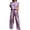 F222 Purple, variant on Likimi Two Piece Sets For Women Crew Neck Sleeveless Solid Color Top With Pants Loose Summer Outfit Set Gold Size 5Xl