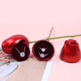 thumbnail image 3 of Vjnyvs Metal Rose Jewelry Box Ring Necklace Gift Box Wedding Pendant Storage Case For Women Girlfriend Christmas Valentines Gifts, 3 of 7