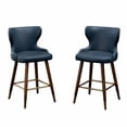 thumbnail image 2 of Roundhill Furniture Nevis Bar Stool, Blue, Set of 2, 2 of 11