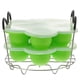 thumbnail image 1 of 3pcs Baby Food Storage Boxes Set with Steaming Rack Silicone Heat-resistant Tray 7 Cavities Baby Food Container (Random Color, Silicone Handle), 1 of 3