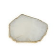 thumbnail image 2 of Clear Quartz Crystal Coaster (Gold sides), 2 of 5