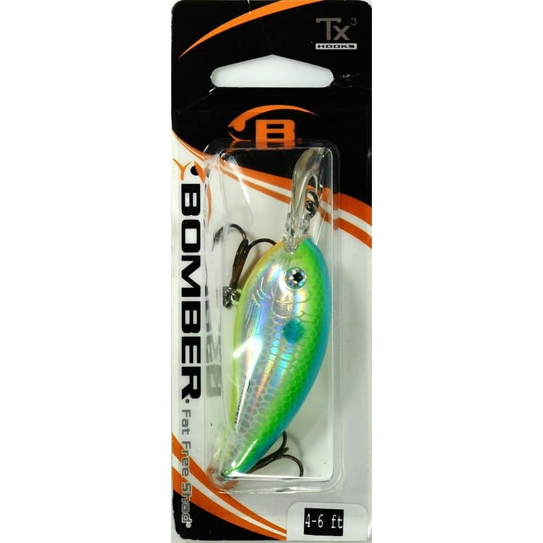 Bomber Fat Free Guppy Crankbait 2 3/8 D Citrus Shad 3/8 oz. 