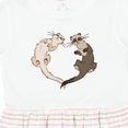 thumbnail image 4 of Inktastic Cute Ferret Heart Girls Toddler Dress, 4 of 5