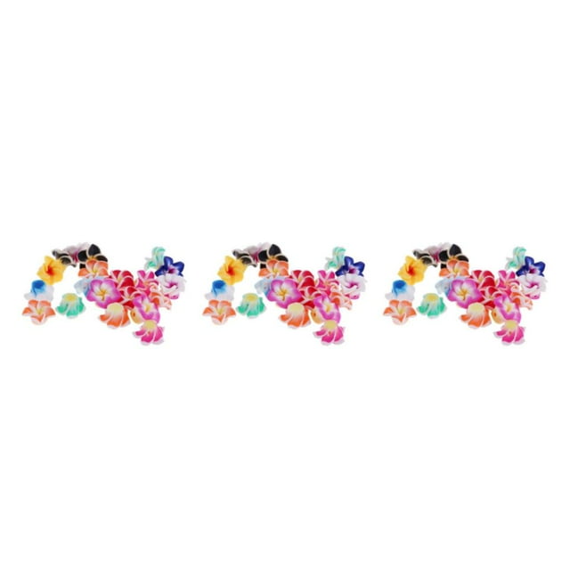 maskred 20 Assorted Color Flower Polymer Clay Beads Findings Jewelry Making 15mm 3Set