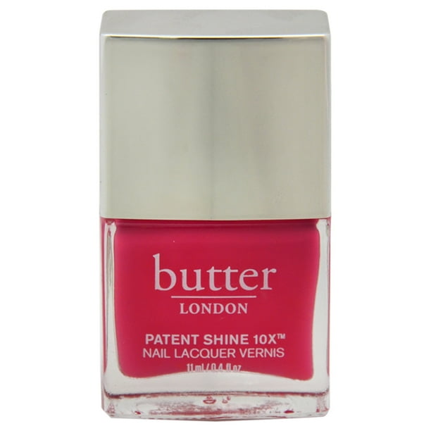 Esmalte de uñas Patent Shine 10X - Flusher Blusher de Butter London para mujer - Esmalte de uñas de 0,4 oz Butter London Butter London Laca de uñas 0.4 oz