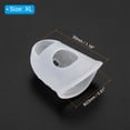 thumbnail image 2 of Uxcell Rubber Finger Tips Silicone Thumb Fingertip Protector Thimble for Guitar Playing Clear XL Size 30 Pack, 2 of 6