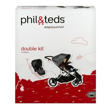 Phil & Teds Voyager Double Kit, Black, 1.0 CT