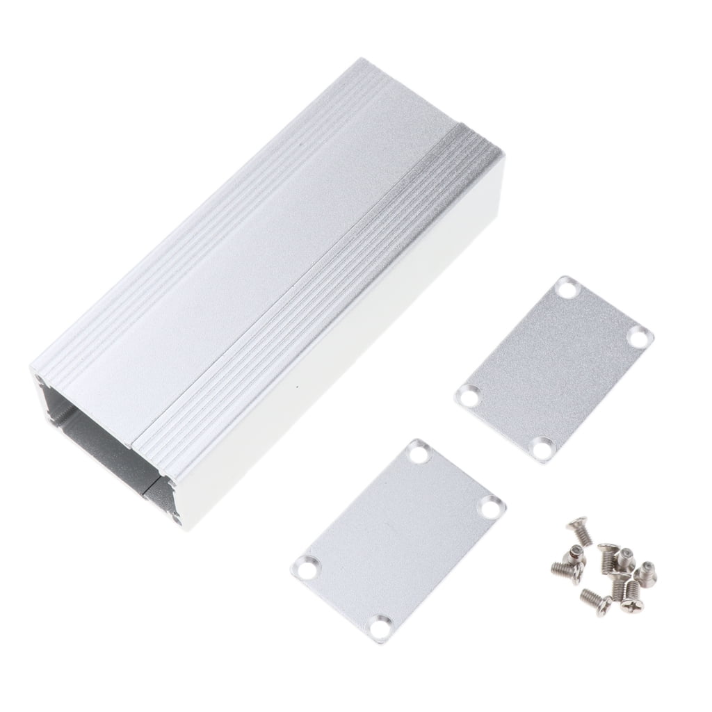 Silver PCB Enclosure DIY Electronic Case 80*71*25mm Aluminum Instrument Box 