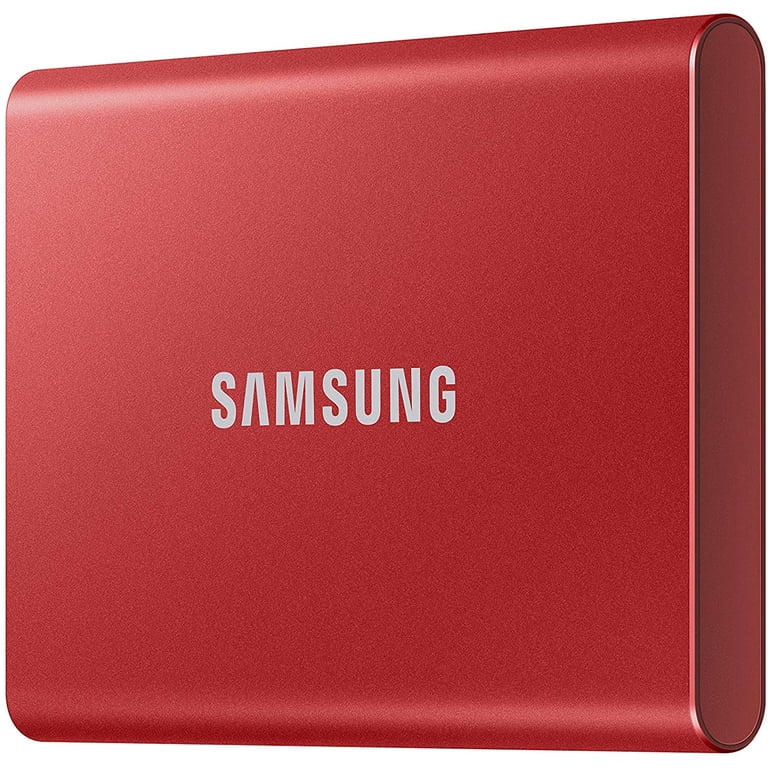 SAMSUNG T7 2TB Portable SSD - USB 3.2, Red - Fast Transfer for PC