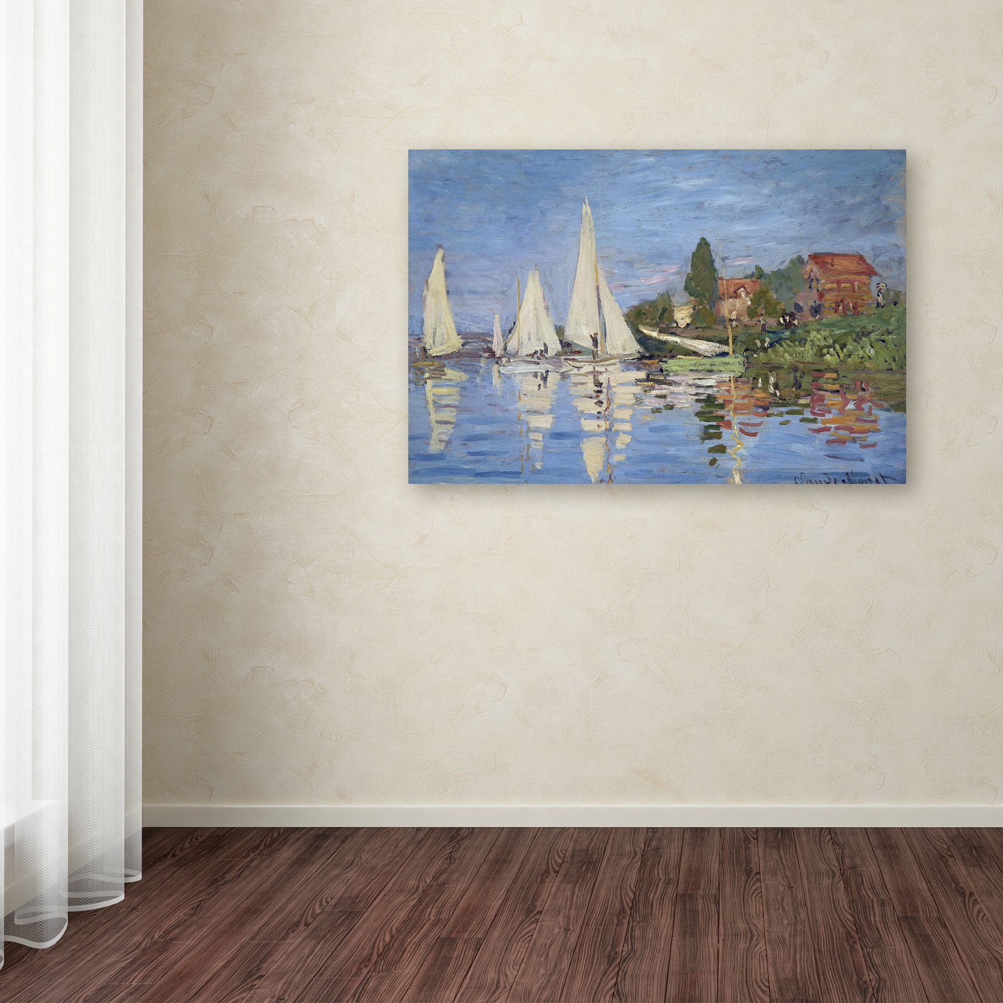 Trademark Fine Art 'Regatta at Argenteuil' Canvas Art by Claude Monet