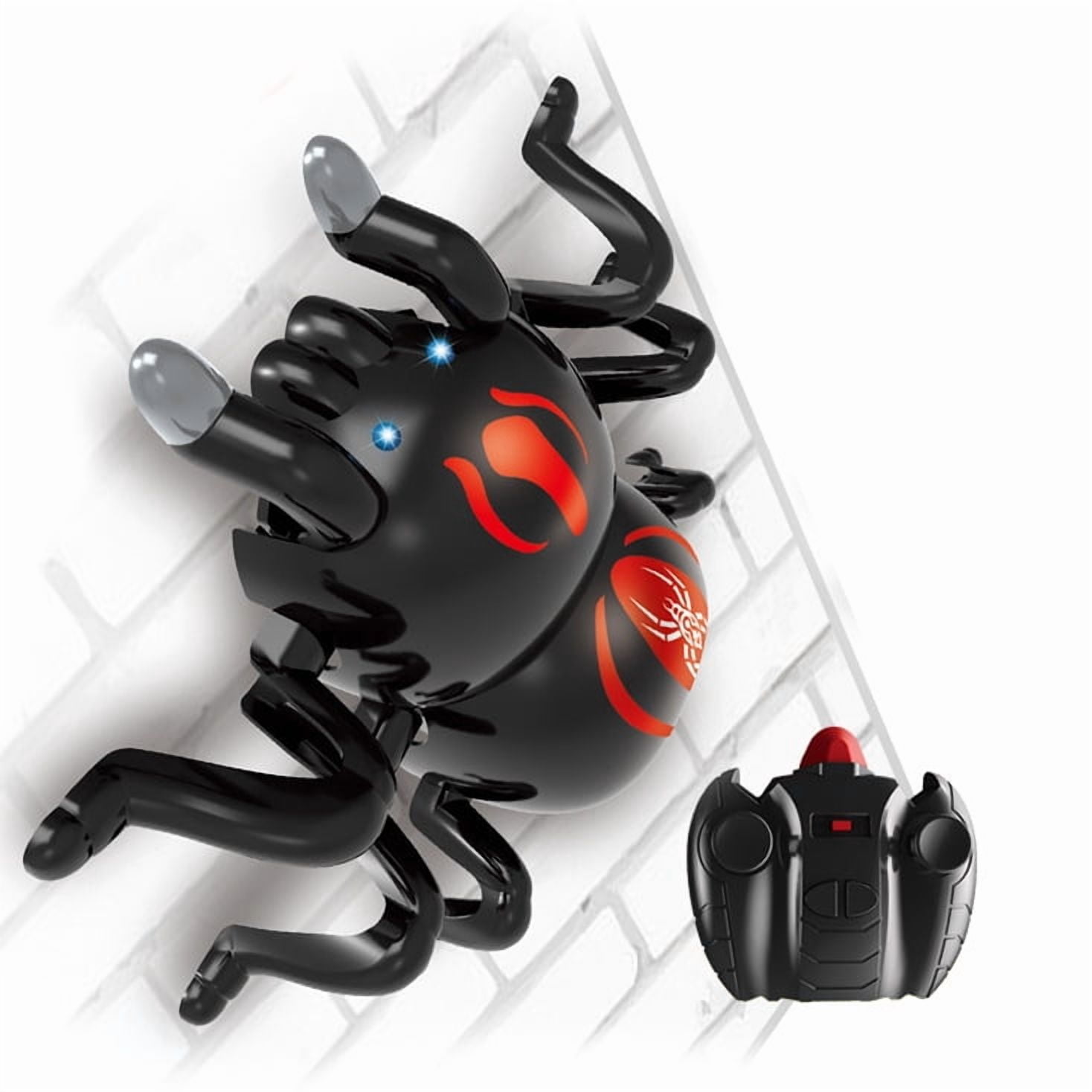 Remote Control Wall - Climbing Spider Toy, Infrared Sensing, 360 °     Rotation & Light Up