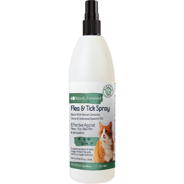 Miracle Care Natural Flea and Tick Spray for Cats [Cat, Flea & Tick