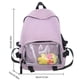 thumbnail image 3 of Mochila de estudiante para mujer, bolsas de libros escolares bonitas portátiles, Bolso para adolescentes (púrpura), 3 of 8