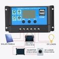 thumbnail image 2 of Solar Charge Controller LCD Dual USB PWM Cell Panel Regulator with Load Automatic Identification 12V 24V40A, 2 of 2