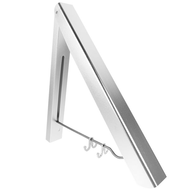 Tendedero de pared retráctil para ropa, ideal para interiores y exteriores.