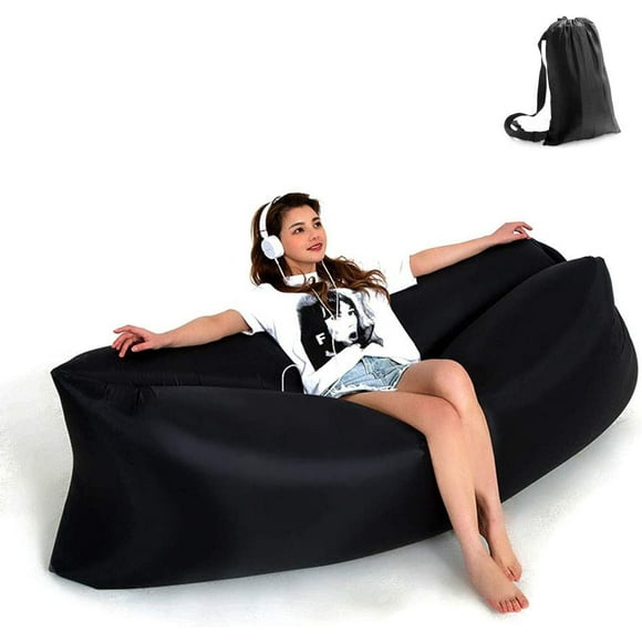 Chaise Longue Gonflable Hamac Portable Air Sofa et Chaise de Camping avec la Preuve de l'Eau et la Conception Anti-Fuite d'Air, Idéal