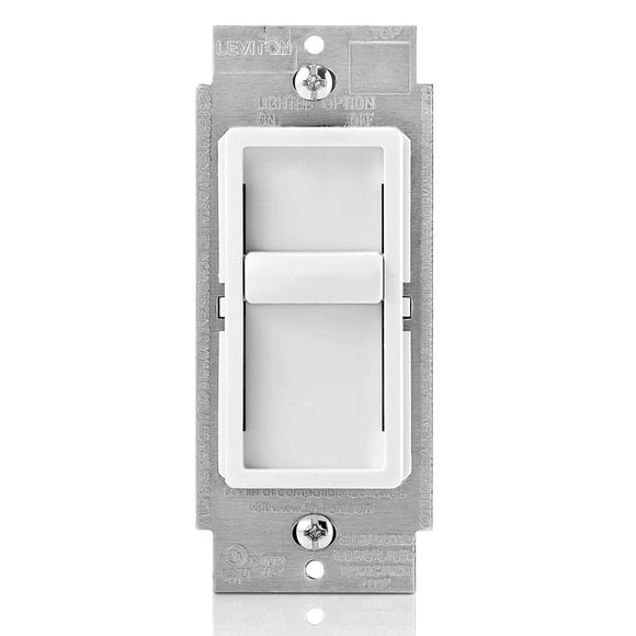 Interruptor regulador Leviton SureSlide 6672-1LW para bombillas LED