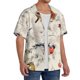 thumbnail image 2 of Balery Little Birds Camisa Casual de Manga Corta con Botones para Hombre, Texturizada, Estilo Cubano, para Playa, Verano-Small, 2 of 5