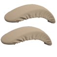 thumbnail image 3 of 2pcs Soft Chair Arm Rest Covers Stretchable Office Chair Armrest Slipcovers - Black, 3 of 6
