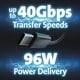 thumbnail image 3 of Estación de acoplamiento Kensington K37010NA USB-C/Thunderbolt 3 100W, 3 of 7